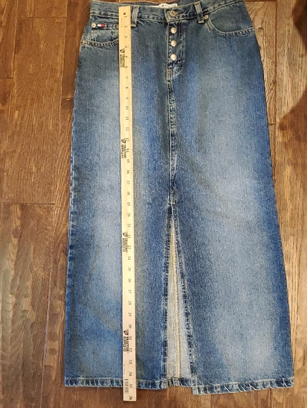 Tommy Hilfiger Jeans Denim Skirt with Signature Label - Picture 9 of 12